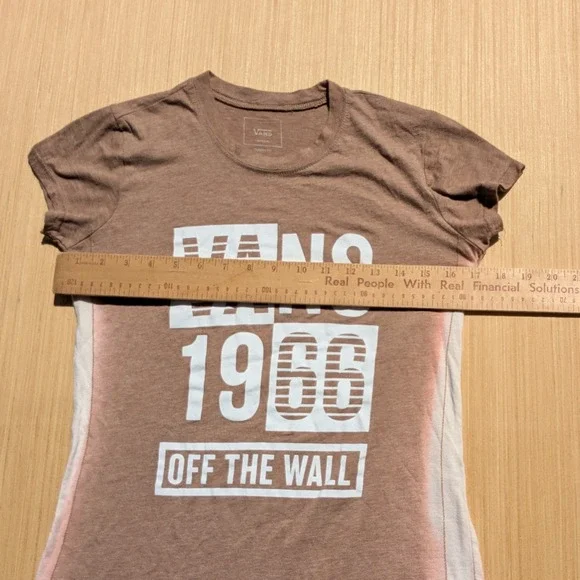 Vans 1966 Off The Wall Classic Fit Lightweight Short Sleeve T-Shirt Women Medium - Picture 4 of 5